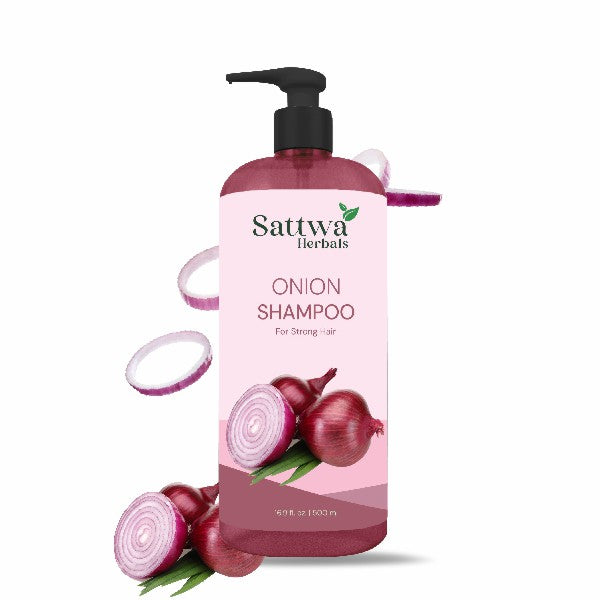 Sattwa Herbals Onion Shampoo for Hair Fall Control - Natural Hair Growth