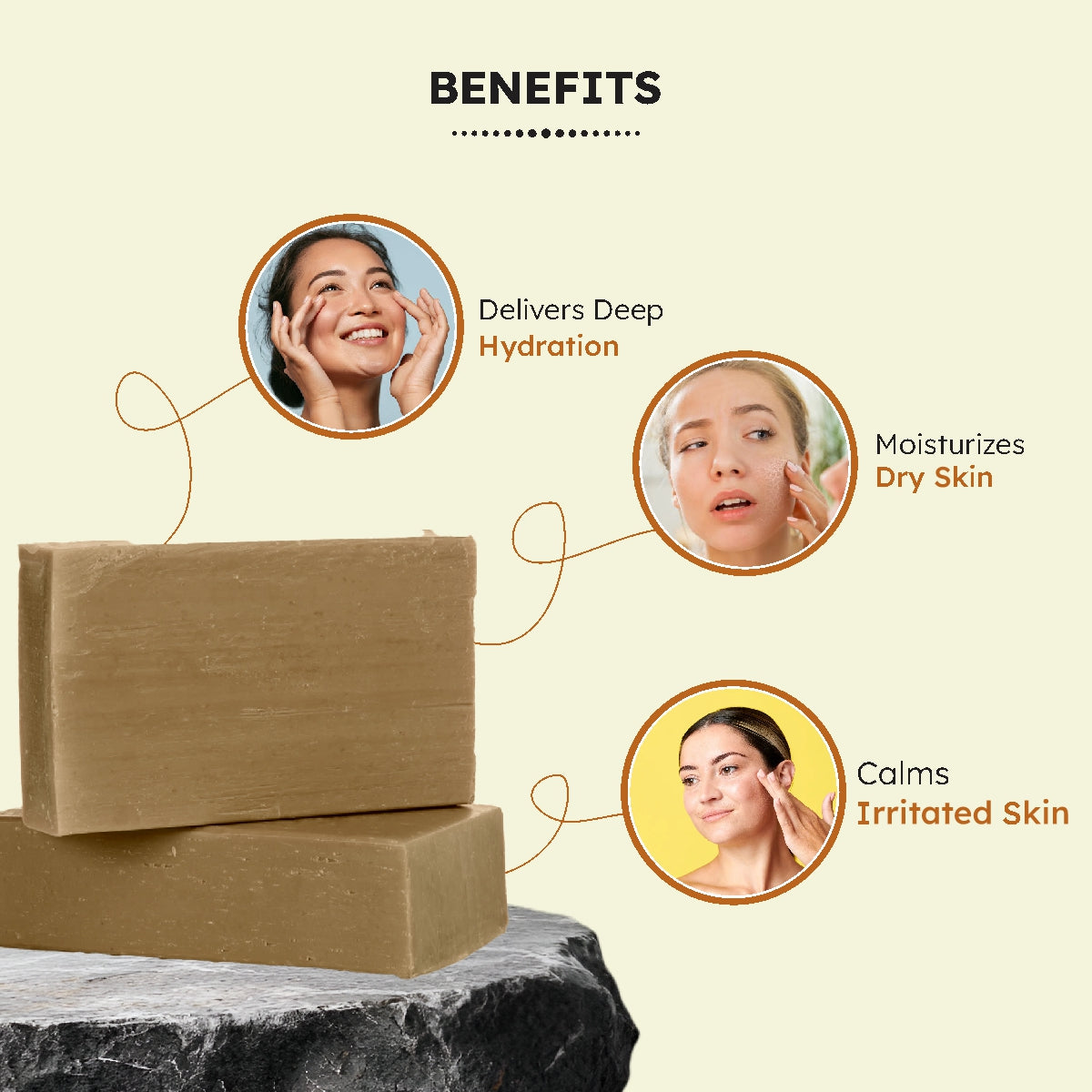 Sattwa Herbals Sandalwood Antiseptic Soap - Natural Cooling & Skin Brightening Bar