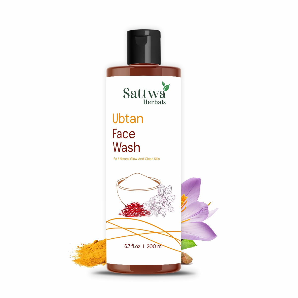 Sattwa Herbals Ubtan Face Wash - Tan Removal & Skin Brightening with Turmeric