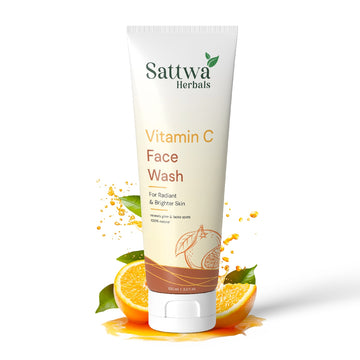 Sattwa Herbals Vitamin C Face Wash - Brightening & Skin Illumination for Glowing Skin