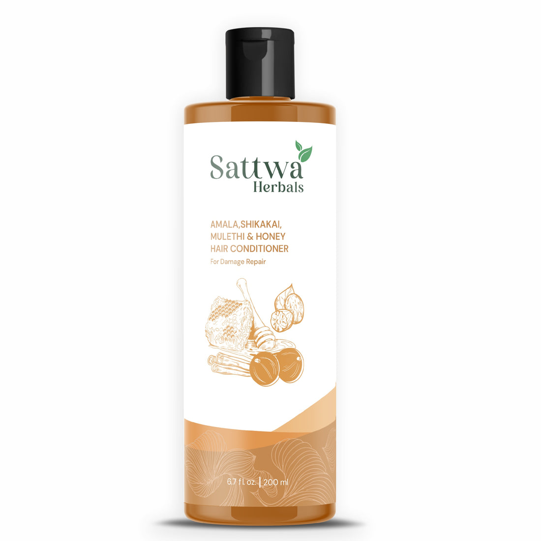 Sattwa Herbals Amla,Shikakai & Mulethi Hair Conditioner - Natural Ayurvedic Formula for Soft Manageable Hair